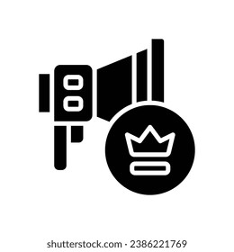 icono de glifo promocional. icono vector para tu sitio web, móvil, presentación y diseño de logotipo.