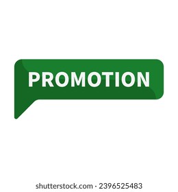 Promotion In Green Rectangle Shape For Sale Promotion Business Marketing Social Media Information
