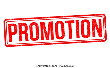 Promotion grunge rubber stamp on white background, vector illustration