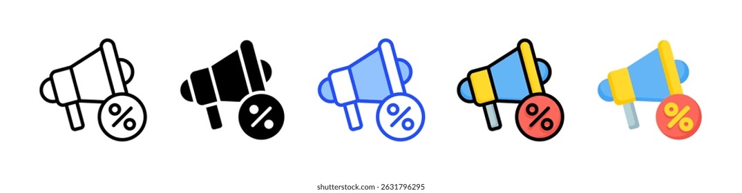 Promotion Icon Collection With Multiple Styles