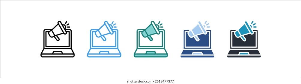 Promotion Icon In Different Style Vector