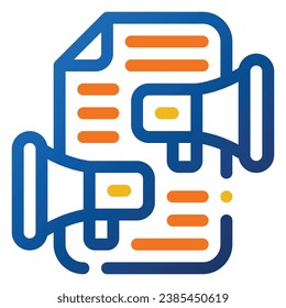 Promotion Icon. Digital marketing concept. Outline color icon