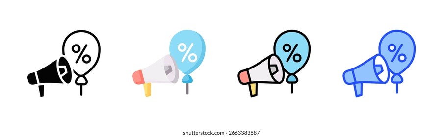 Symbol für die Werbeaktion für das Design