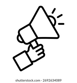 Promotion Icon Line Design Vector Illustration