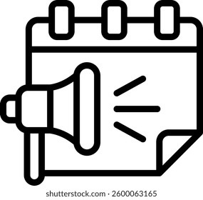 Promotion Icon Line Vector Illustration