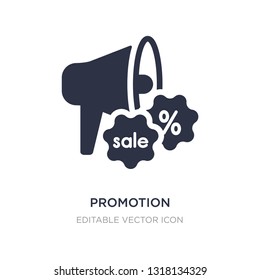 promotion icon on white background. Simple element illustration from Social media marketing concept. promotion icon symbol design.