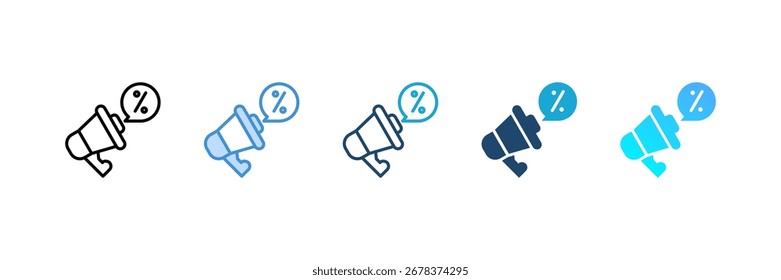 Promotion icon set multiple style collection