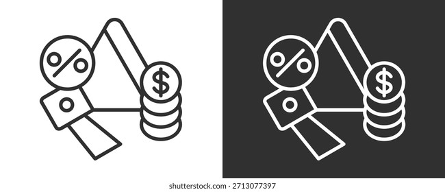Conjunto De Iconos De Promoción Colección De Vector Aislado En Blanco Y Negro