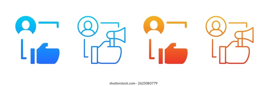 Promotion icon sheet multiple style collection