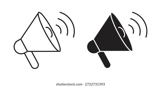 Símbolo de icono de promoción. Vector EPS 10. icono de línea y glifo