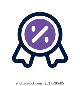 Icono de la promoción. Icono dual del Vector para su Sitio web, móvil, presentación, y diseño del logotipo.