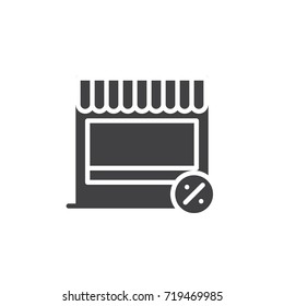 Promotion icon vector, filled flat sign, solid pictogram isolated on white. Symbol, logo illustration.