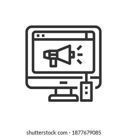 Ilustración de vectores de iconos de promoción .