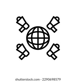 Icono de promoción en vector. Ilustración