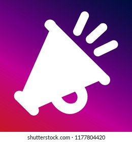 Promotion icon vector illustrator creative design purple and pink gradient background