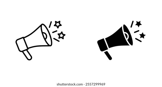 Promotion Icon vector. liner and flat style icons set.