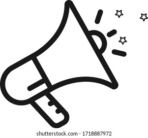Promotion icon vector on white background    