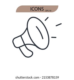 símbolos de promoción elementos vectoriales para web infográfica