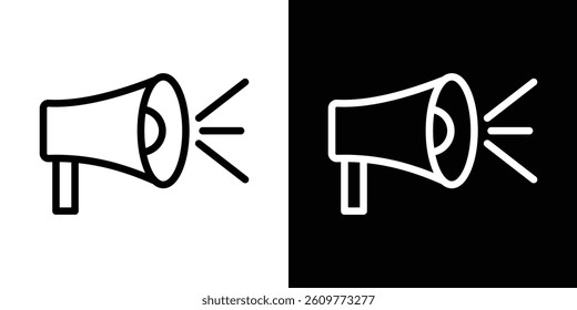 Promotion icons vector set in stroke line style