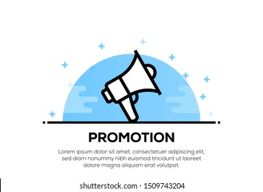 PROMOTION AND ILLUSTRATION ICON CONCEPT