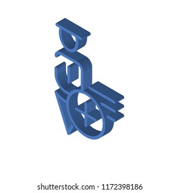 Promotion isometric left top view 3D icon