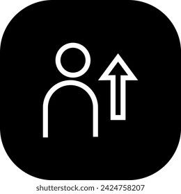 Icono de indicador de rendimiento clave de la promoción con estilo de contorno de línea rellena negra. promoción, diseño, descuento, banner, negocio, publicidad, oferta. Ilustración vectorial