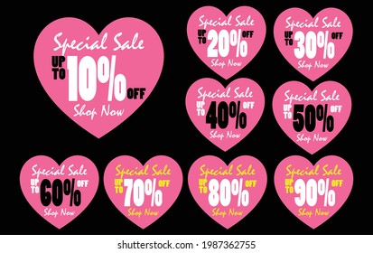 Promotion Label Discount Logo Design