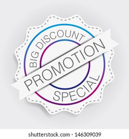 Promotion Label Minimal Design