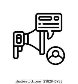 Symbol der Promotion-Linie. Vektorsymbol für Ihre Website, Ihr Handy, Ihre Präsentation und Ihr Logo-Design.