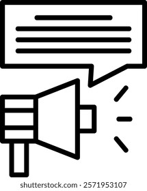 Promotion Line Vector Icon Design