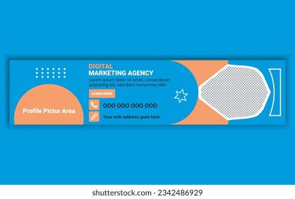 promotion LinkedIn profile cover banner background template Design editable custom social media cover template