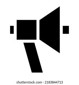 Icono de megáfono de promoción. Ilustración vectorial aislada de blanco en el fondo.