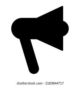 Icono de megáfono de promoción. Ilustración vectorial aislada de blanco en el fondo.