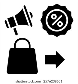 Promotion Mix Icon Element For Design