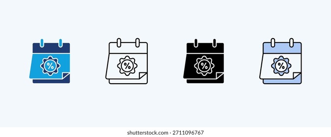 Vetor de Ilustração de Ícone Múltiplo de Promoção