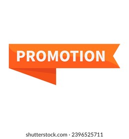 Promotion In Orange Ribbon Rectangle Shape For Sale Promotion Business Marketing Social Media Information

