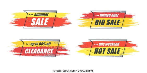 Promotion original banner, sales background, price tag. Vector illustration