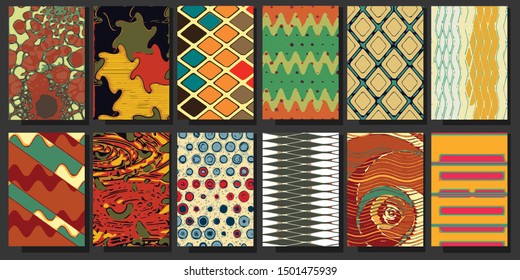 promotion pattern scene design support set with pastel strokes and colorful acrylic paint drips vector painting stain aged cards retro style brochure booklet advertisement or flyer classic nails star