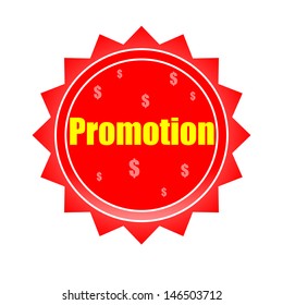 promotion price label vector