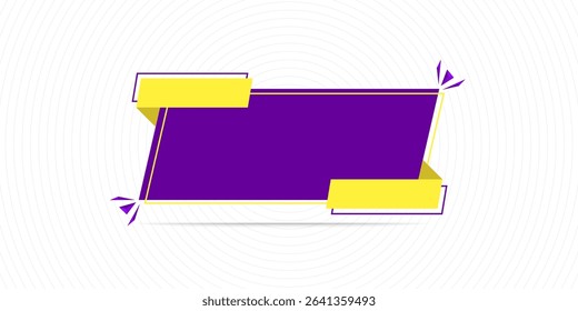 Promotion purple background simple. With puttren yellod in side. Suitable for promotion and adversitement. eps 10.