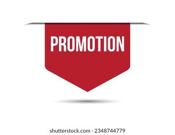 promotion red banner design vector illustration