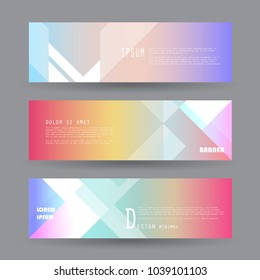 Promotion ribbon banner, scroll, price tag, sticker, badge, poster. Vector illustration