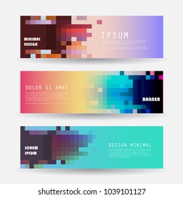 Promotion ribbon banner, scroll, price tag, sticker, badge, poster. Vector illustration