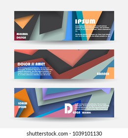 Promotion ribbon banner, scroll, price tag, sticker, badge, poster. Vector illustration