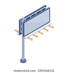 Icono plano de las tarjetas de carreteras de promoción