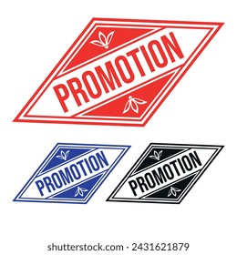 Promotion Rubber Stempel Design Vektor, Illustration