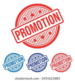 Promotion Rubber stamp Design vector, illustration