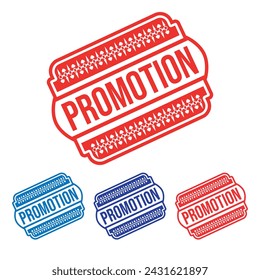 Promotion Rubber stamp Design vector, illustration