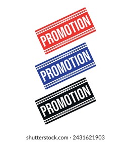 Promotion Rubber Stempel Design Vektor, Illustration