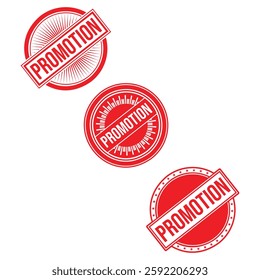 Promotion Rubber stamp design Vector 